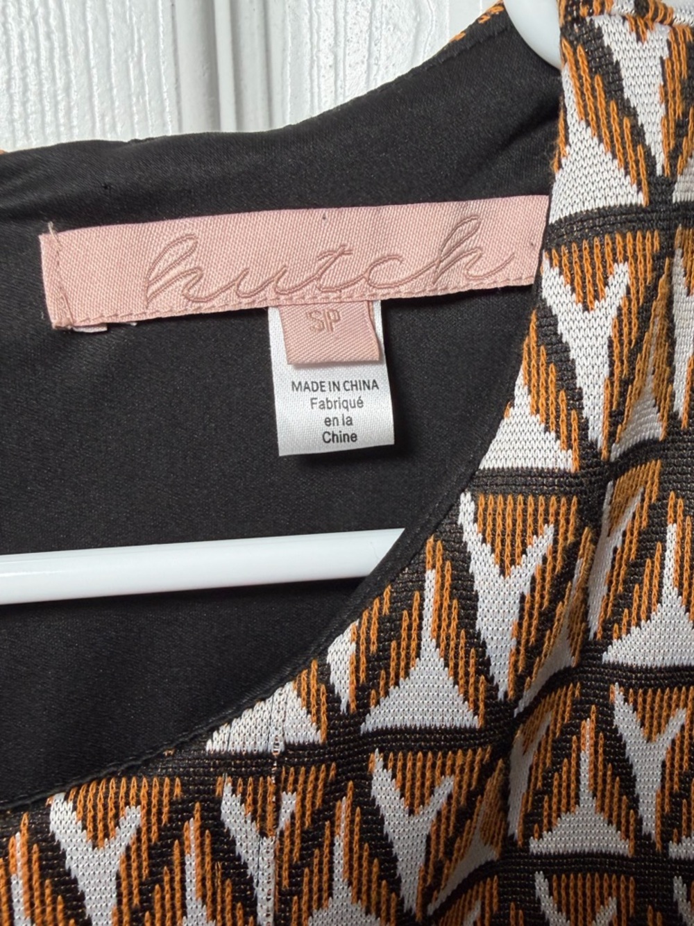 Anthropologie Hutch Amina Geometric Mini Dress Size S P - Picture 6 of 6
